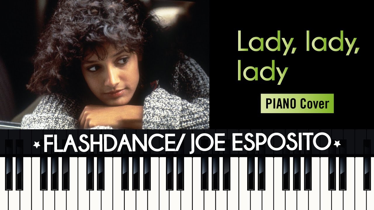 LADY LADY LADY (1983) Joe Esposito/Flashdance  TUTORIAL piano cover + sheet music