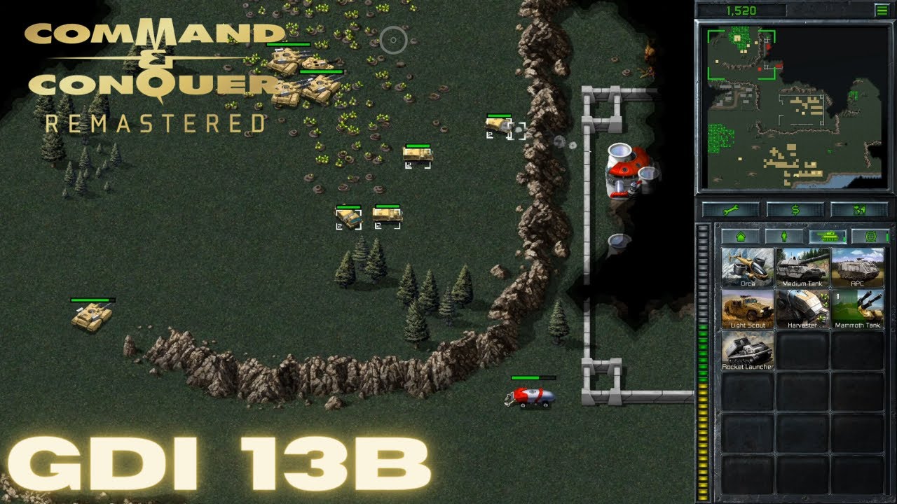 Command & Conquer Remastered — Миссия GDI 13B — УДАР ИОННОЙ ПУШКИ, ЮГОСЛАВИЯ ВОСТОК (Сложный)