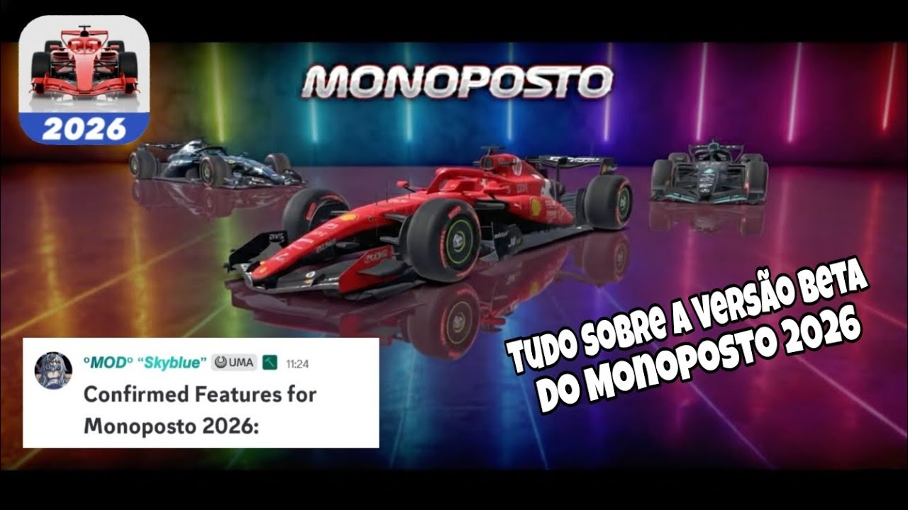 Tudo sobre a Versão Beta do Monoposto 2026 e Recursos Confirmados pelo próprio Criador do jogo 😱✅️