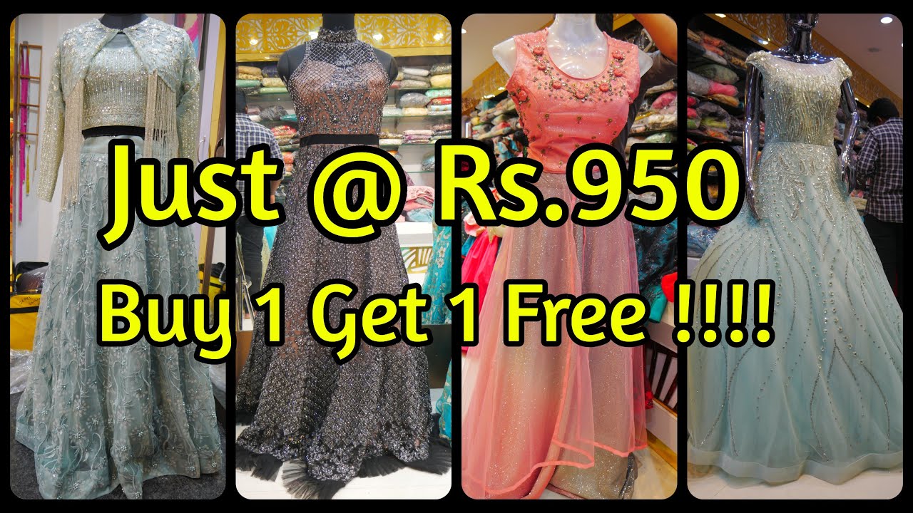 Buy 1 get 1 free|Floor length anarkali |party wear heavy dresses| Bridal Gowns most affordable price