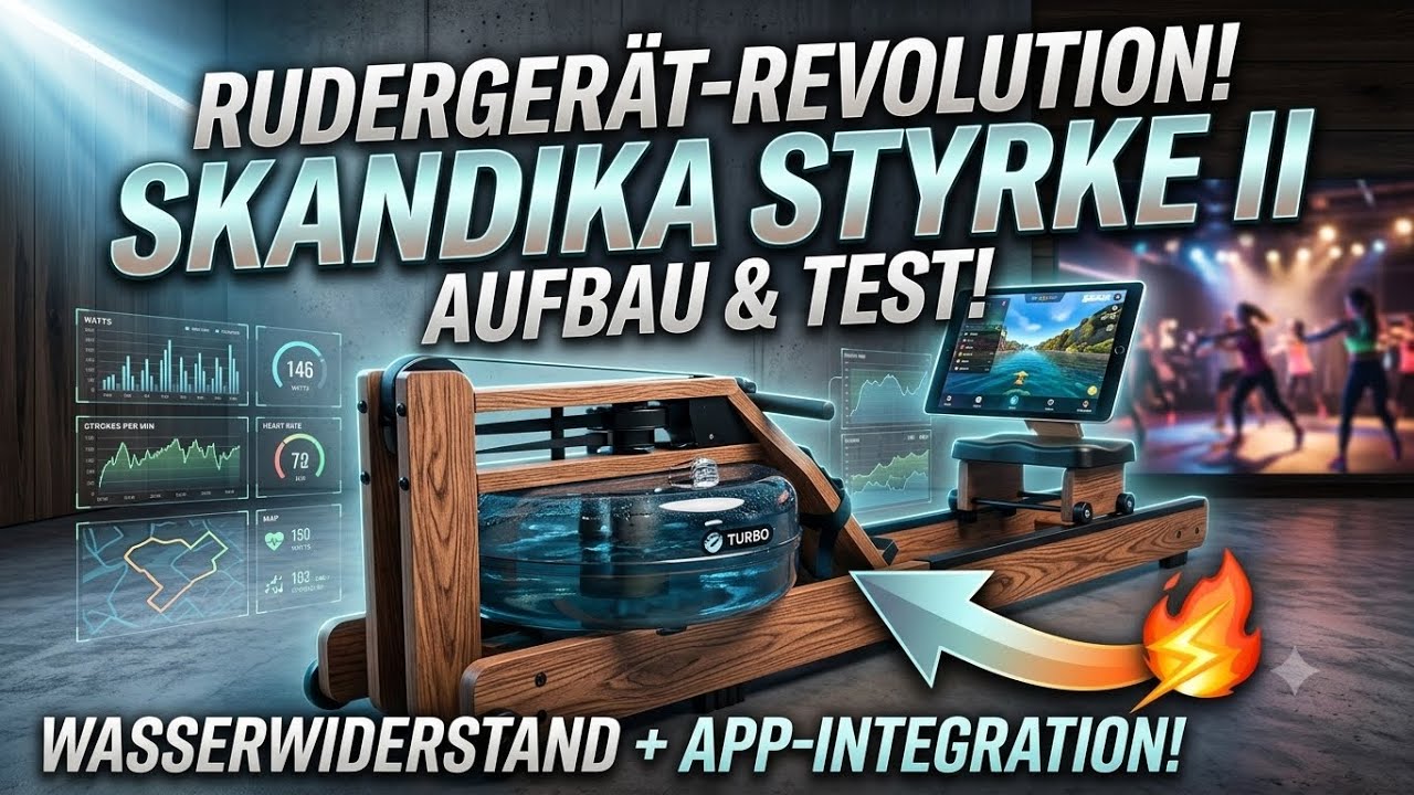 Skandika Rudergerät Styrke II Aufbau und Anwendung