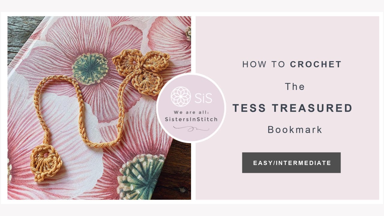 Как сделать закладку «Tess Treasured» | Быстрый урок по вязанию крючком (создание займет меньше 8...