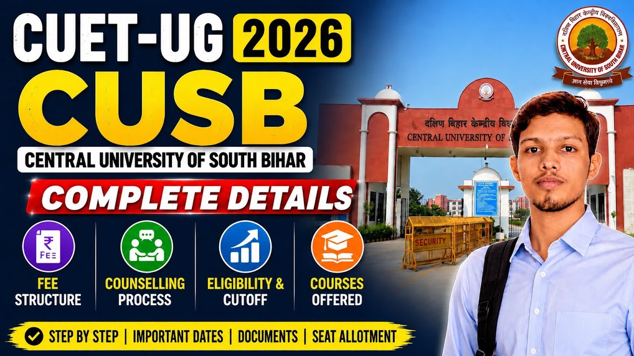 Central University of South Bihar (CUSB) | Complete Guide to UG Admission 2026