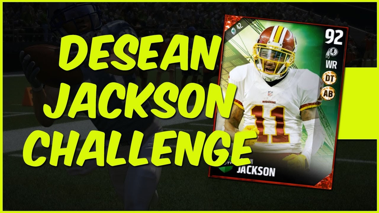 MUT 17 Gameplay | Deasean Jackson Challenge - Attempting A 80 Yard TD Pass!