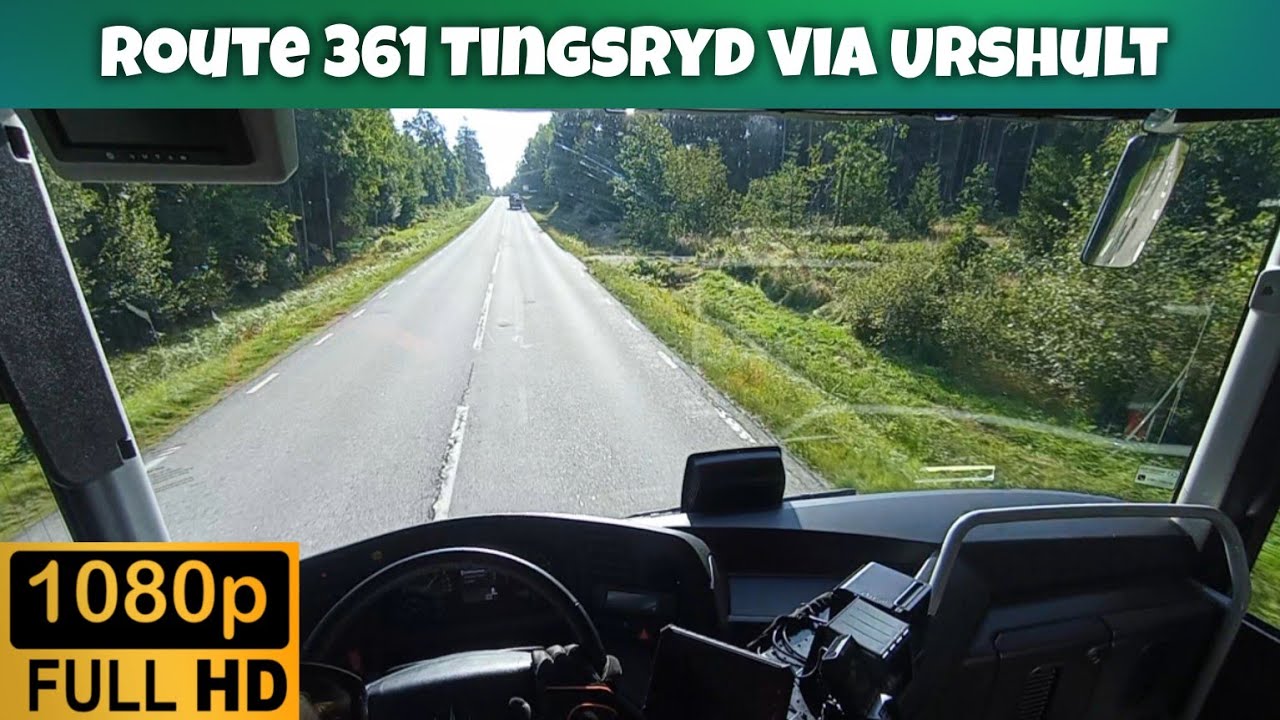 Bus Driving POV | Route 361 Tingsryd via Urshult