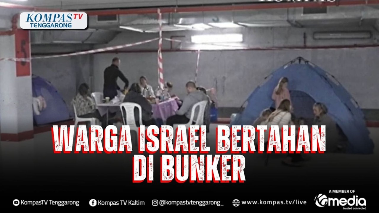Sirene Serangan Udara Terus Berbunyi, Warga Israel Bertahan di Bunker