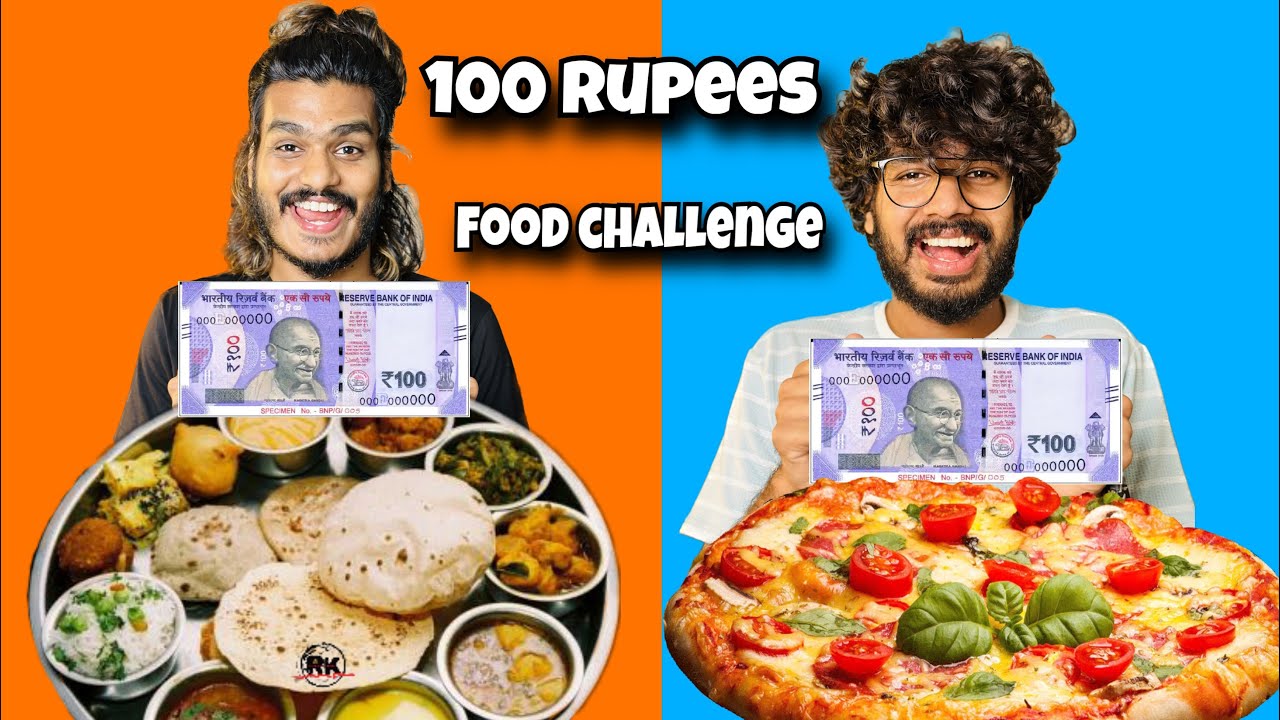 100 RUPEES FOOD MAKING CHALLENGE 🤩