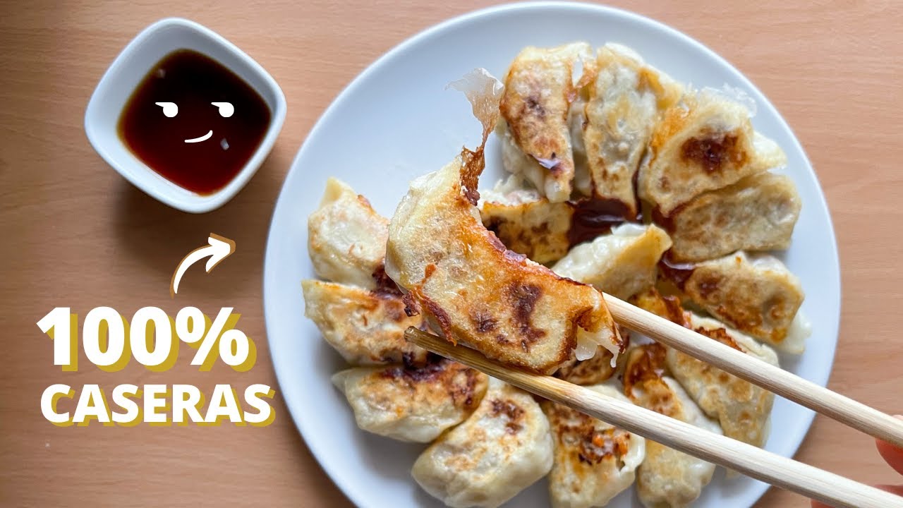 Empanadillas Chinas o Gyozas Caseras 🤤 (Jugosas por dentro y Crujientes por fuera)