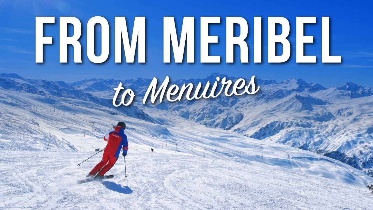 Из Méribel в долину Les Menuires на лыжах | Панорамный спуск