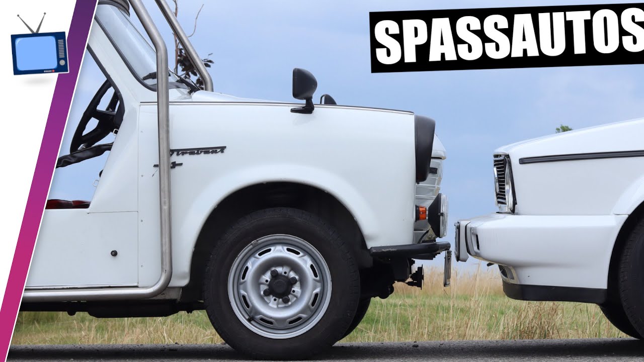 Trabant 1.1 Tramp vorgestellt, mitgefahren, angeschaut und mit einem Golf 1 Cabrio verglichen. DDR