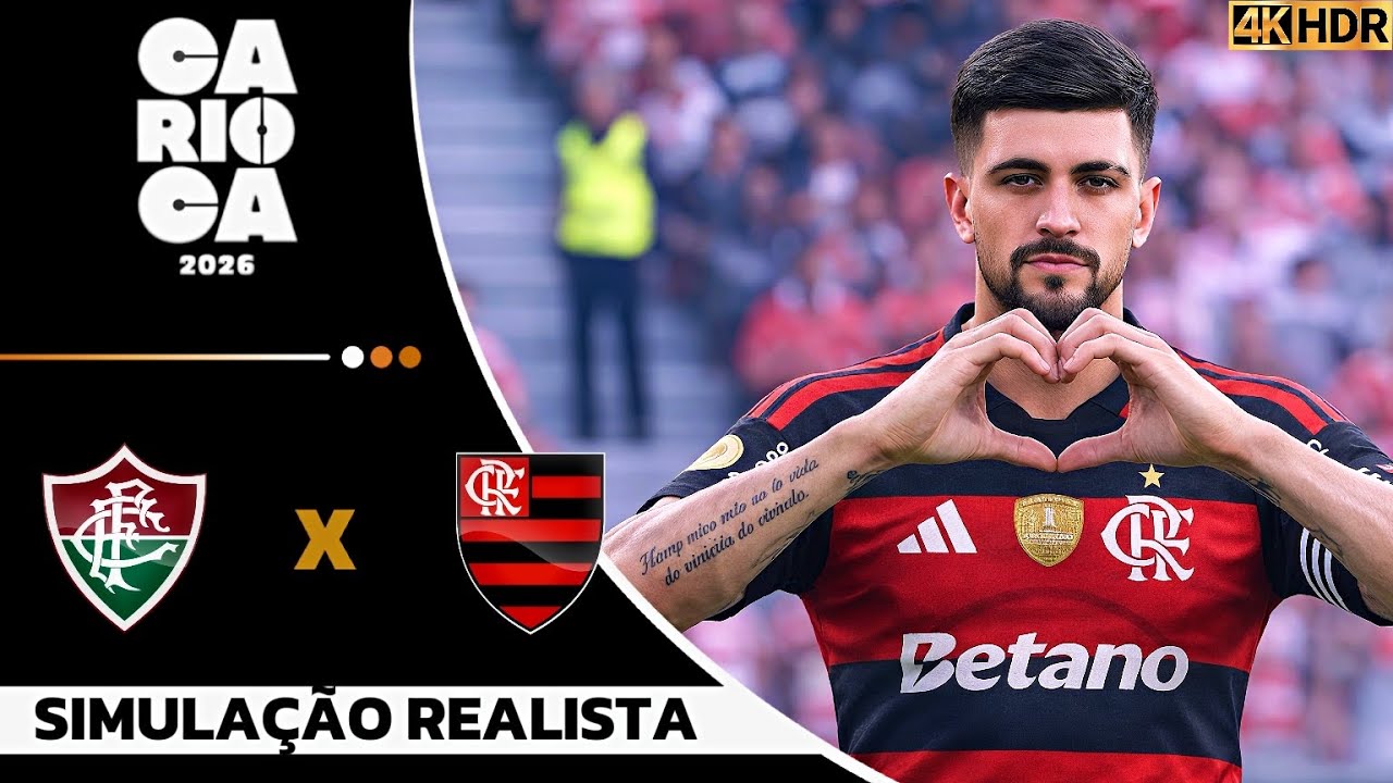 Fluminense vs Flamengo | FlaFlu Insano na Decisão do Cariocão 2026 | Simulação 4K Ultra HD (60FPS).