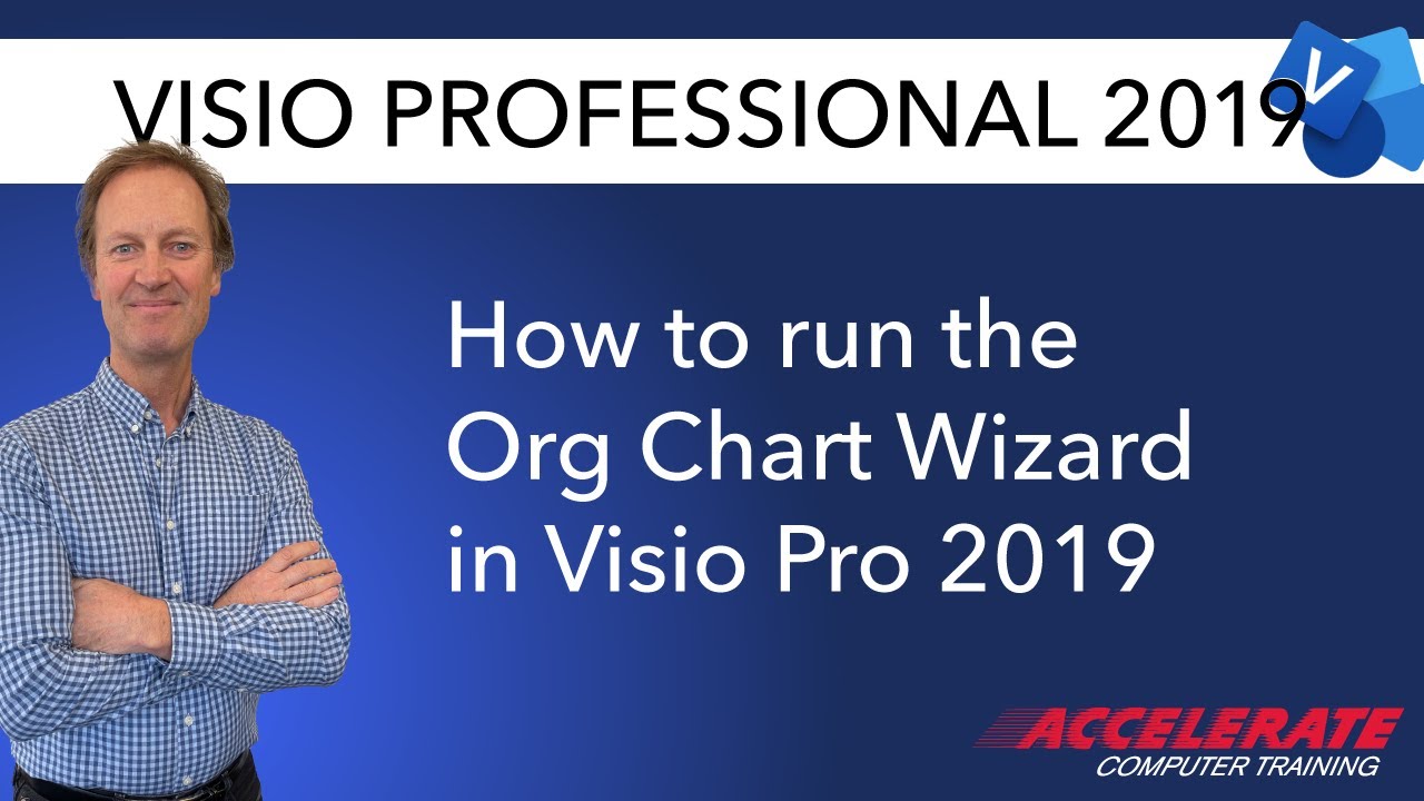01 Запустите мастер создания организационных диаграмм Visio Pro 2019