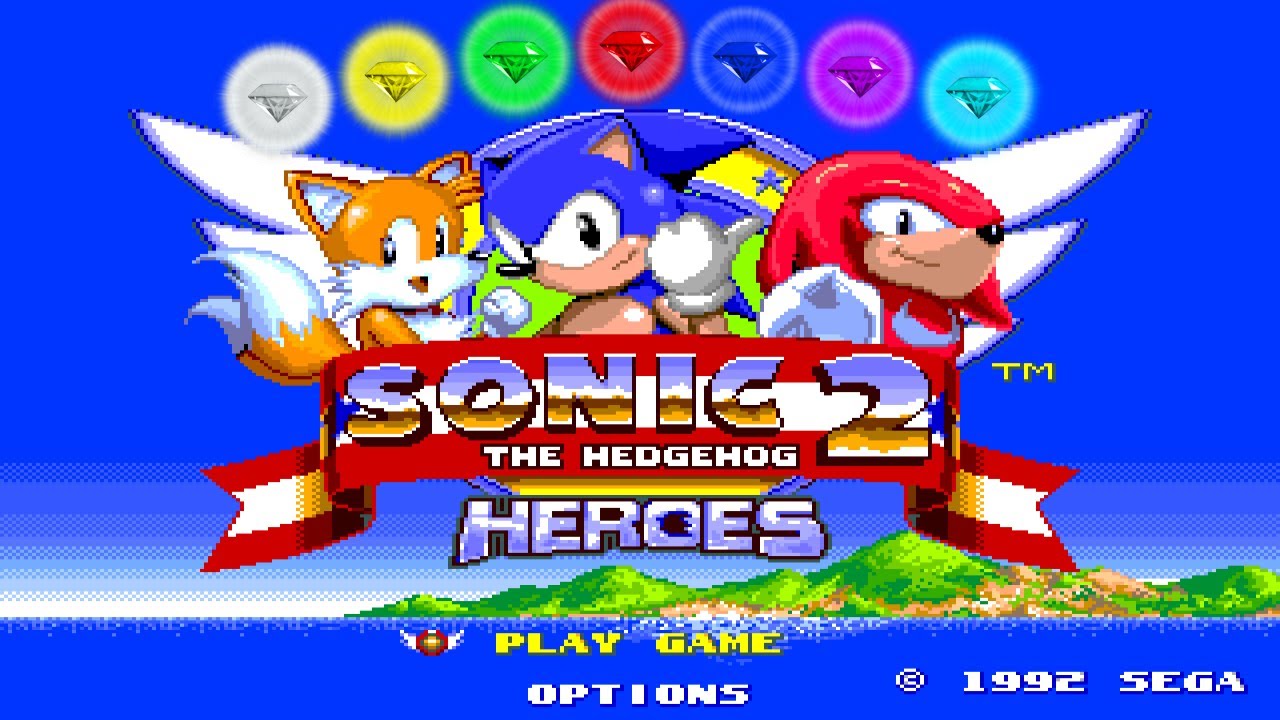 Sonic 2 Heroes (All Chaos Emeralds) Gameplay