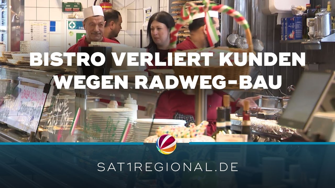 Radweg-Baustelle sorgt für Umsatzeinbußen bei Großhandel-Bistro