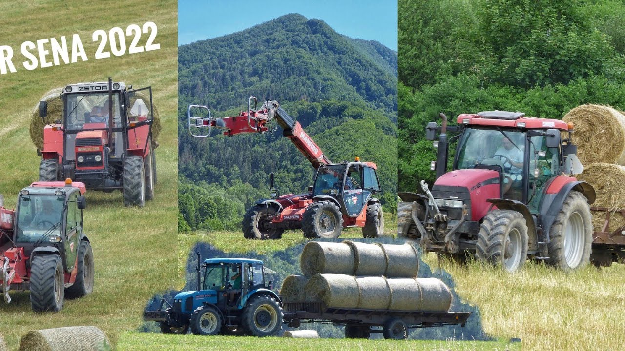 Zber sena 2022 [ Zetor, Manitou, Case IH, Lely & Pottinger ]