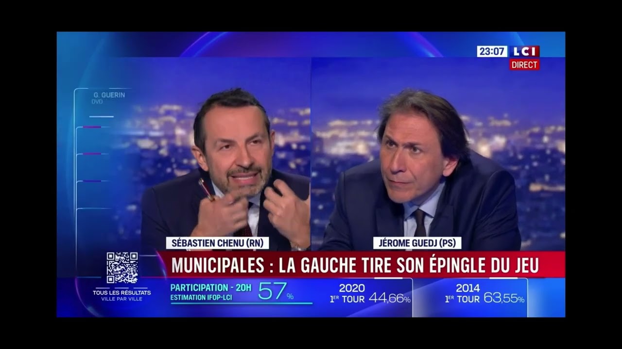 Soirée électorale : Jérôme Guedj invité sur LCI