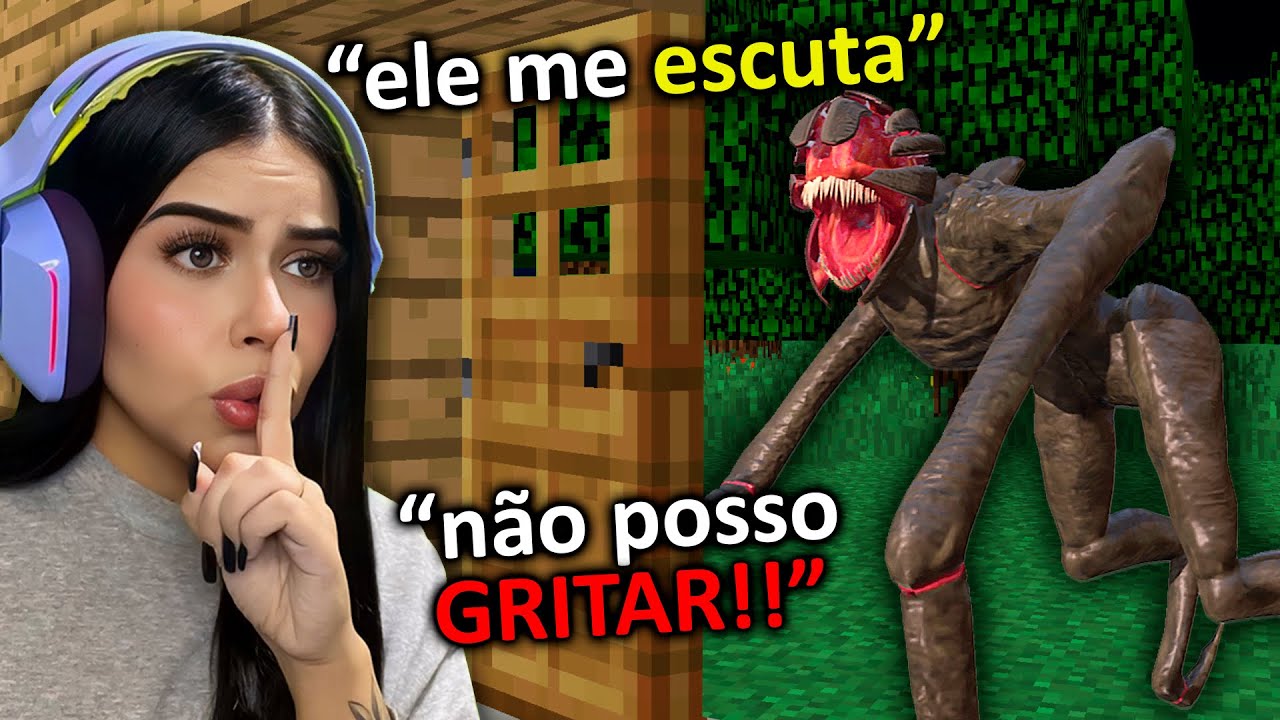 SOBREVIVENDO EM SILÊNCIO O MONSTRO ME ESCUTA NO MINECRAFT