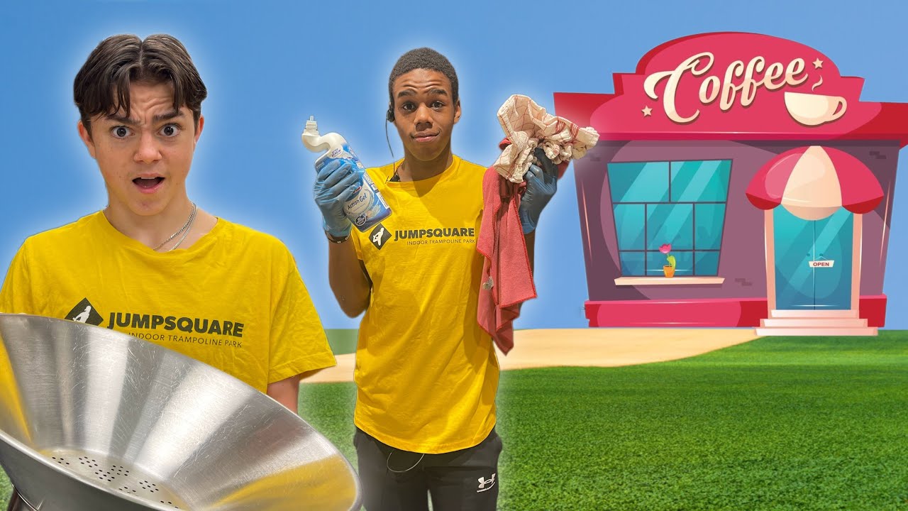 ROBIN en DIONY gaan werken bij JUMPSQUARE trampoline park!