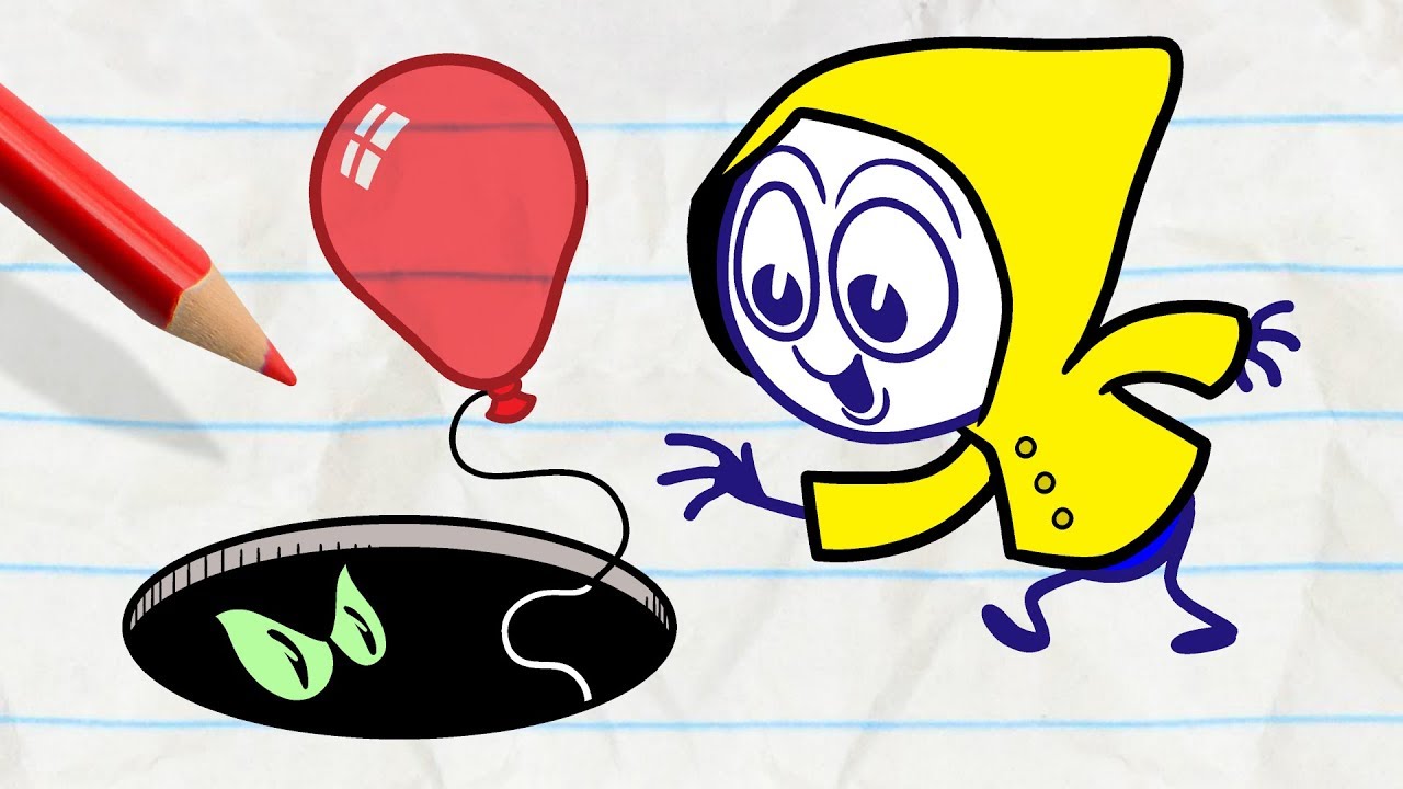 Dark Side of the Balloon - Pencilmation | Animation | Cartoons | Pencilmation