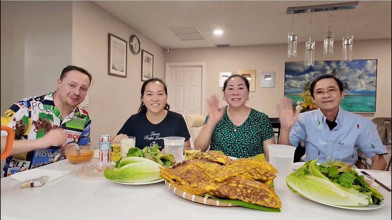 Vlog 3057 ll ĂN MỪNG CÔNG TRÌNH ĐẦU TIÊN HOÀN THÀNH BẰNG MỘT MÂM BÁNH XÈO 