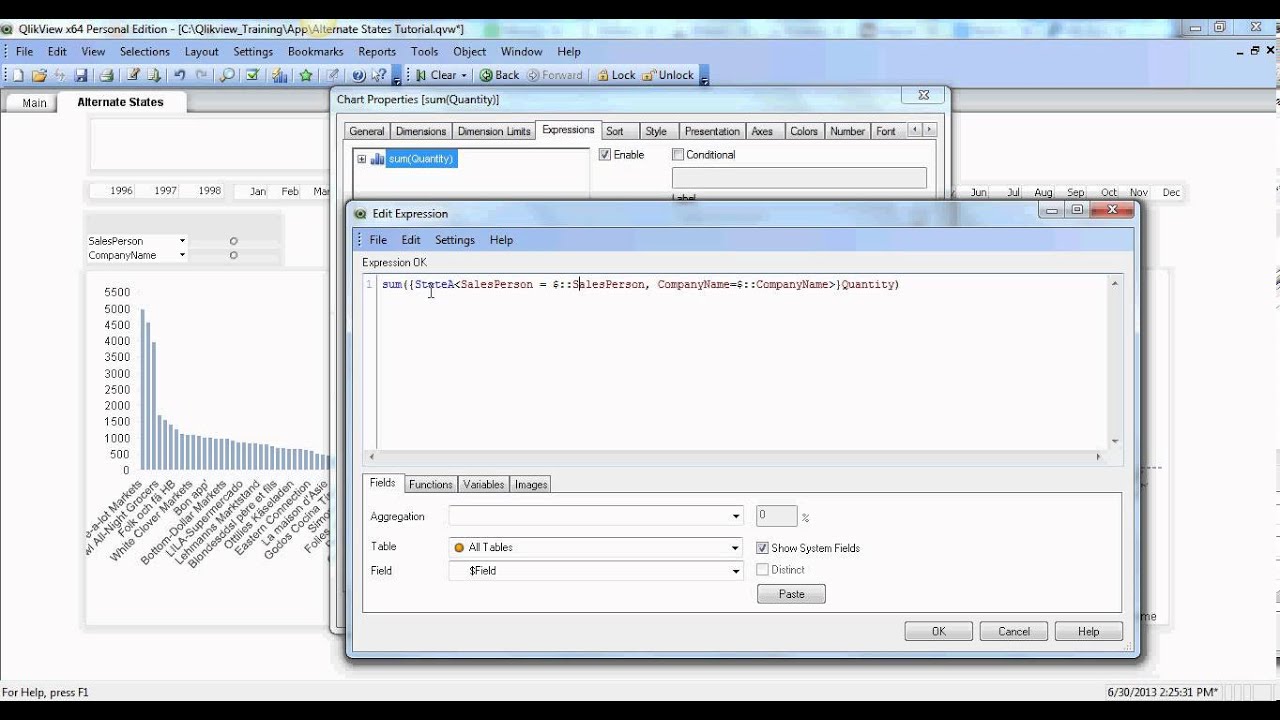 Qlikview Alternate States