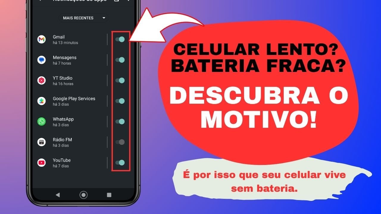 Funções SECRETAS do Adroid Que Estão DESTRUINDO Sua Bateria (Desative AGORA!)