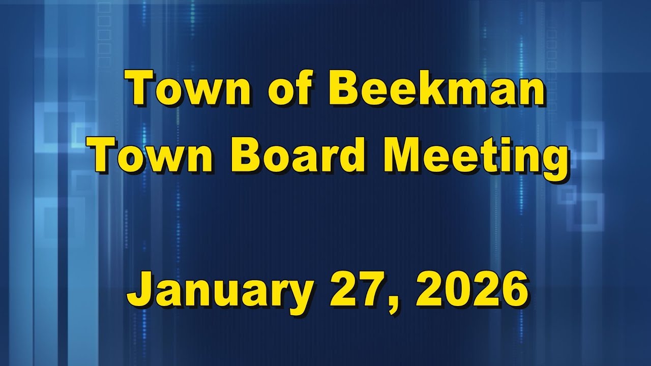 Beekman Town Board 1 27 26