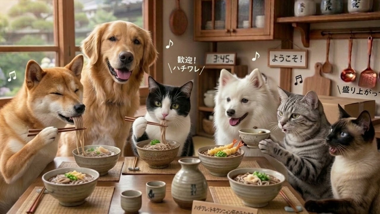 ［心に沁みるオリジナル曲］犬と猫がシェアハウスで夢をおう　温かい歌　#夢　#シェアハウス　My parallel world with Waltz 〜シッポ合奏団〜