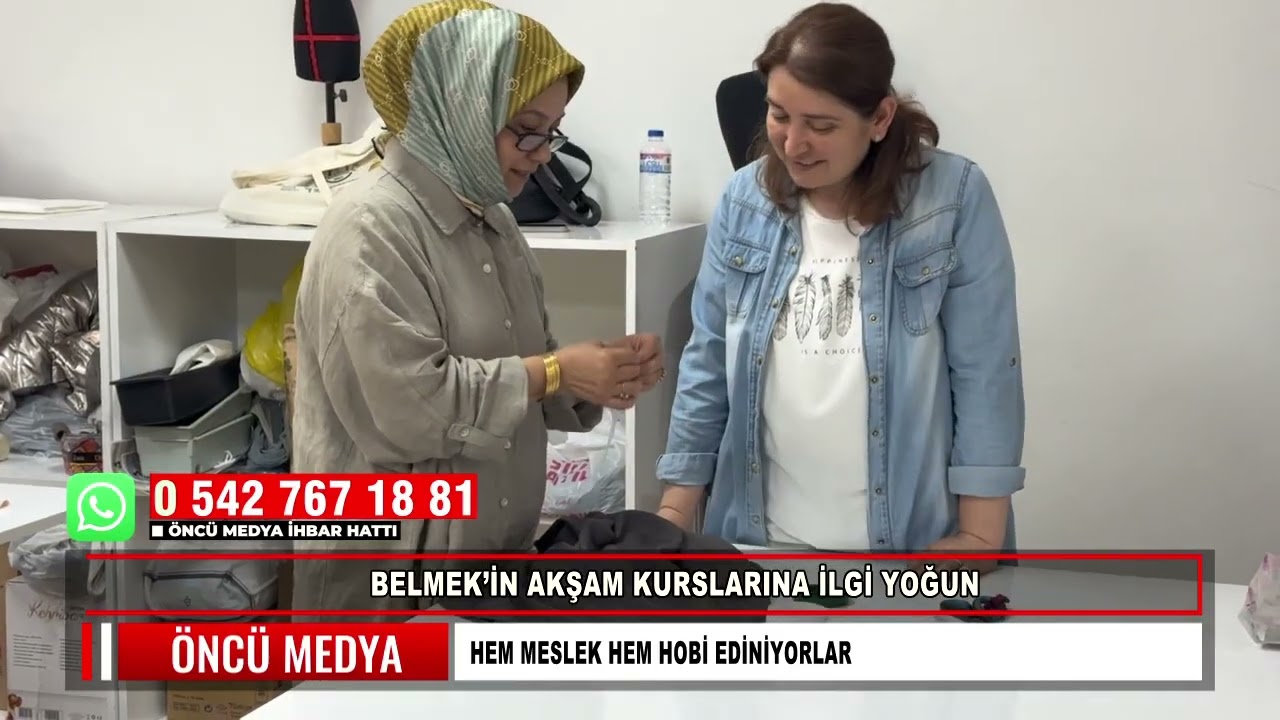 BELMEK&rsquo;İN AKŞAM KURSLARINA İLGİ YOĞUN HEM MESLEK HEM HOBİ EDİNİYORLAR