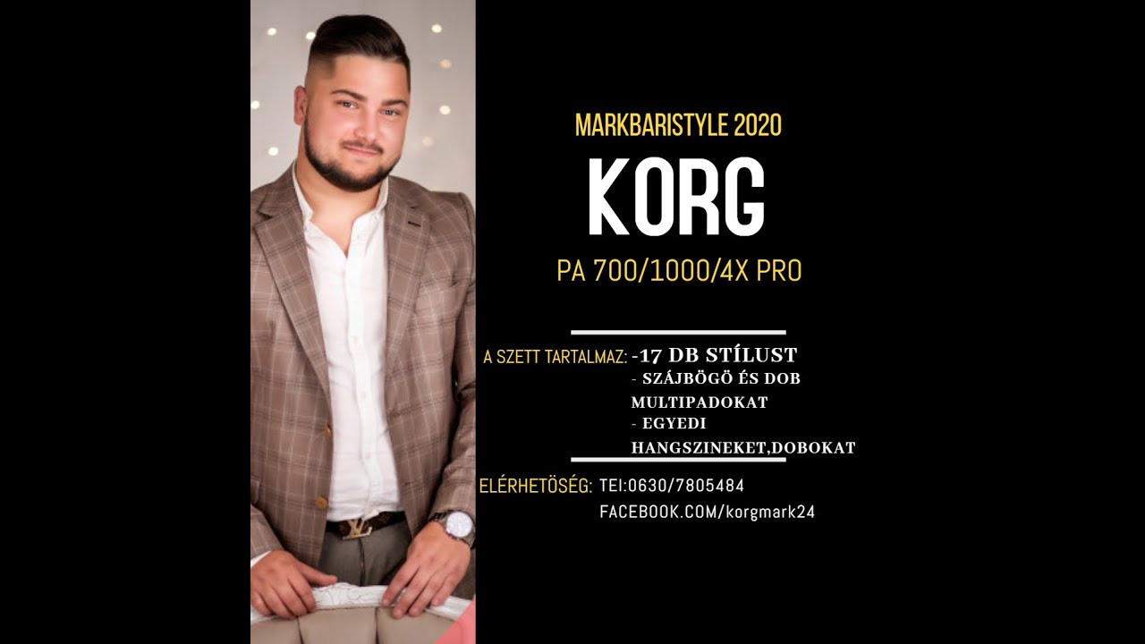 Korg Pa Audi&oacute; Szett 2020 - MARKBARISTYLE -PA 700/1000/4X