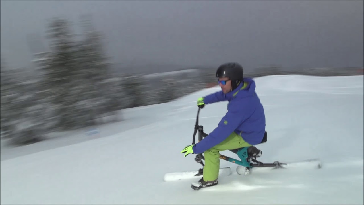 How to Skibike - Riding seated