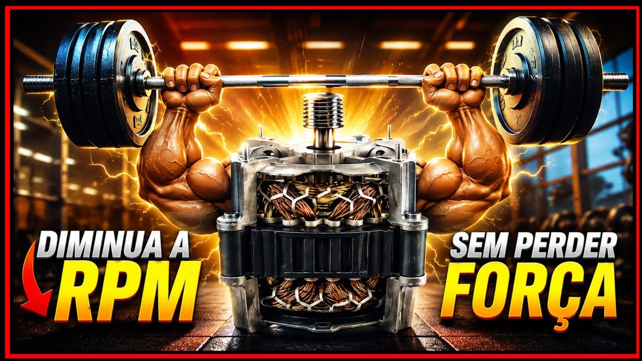 COMO DIMINUIR RPM ROTAÇÃO MOTOR SEM PERDER TORQUE POTÊNCIA DIMER INVERSOR DE FREQUÊNCIA SOFT STARTER