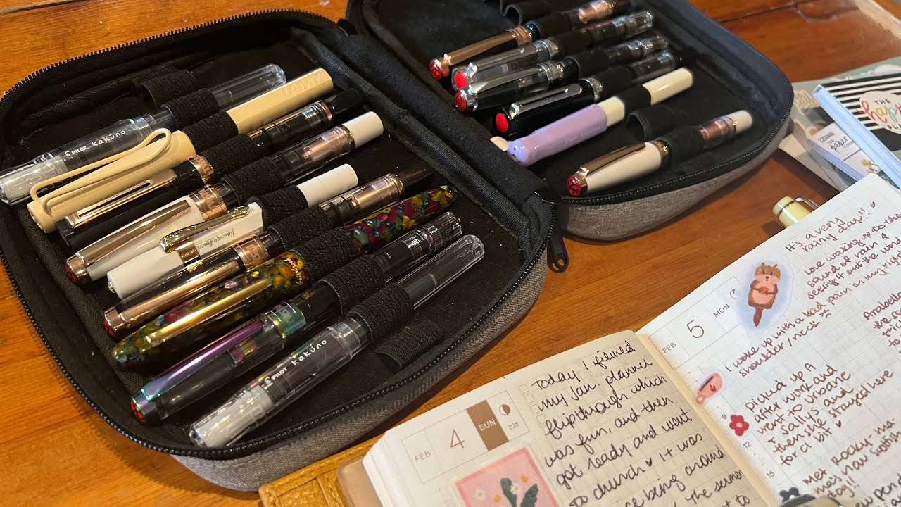 Chatty currently inked update for February + ink storage!! A chatty lil update before I clean pens!
