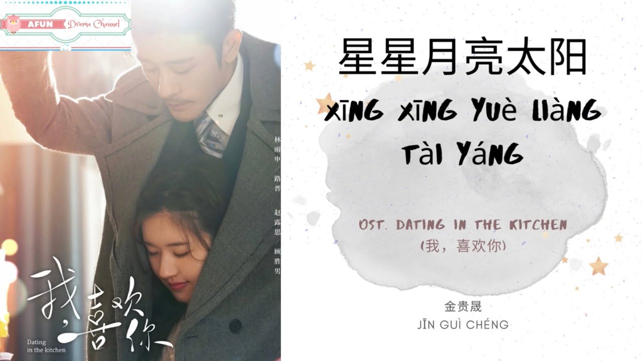 Xing Xing Yue Liang Tai Yang 星星月亮太阳 - Joshua Jin 金贵晟 OST. Dating In The Kitchen 《我，喜欢你》 PINYIN LYRIC