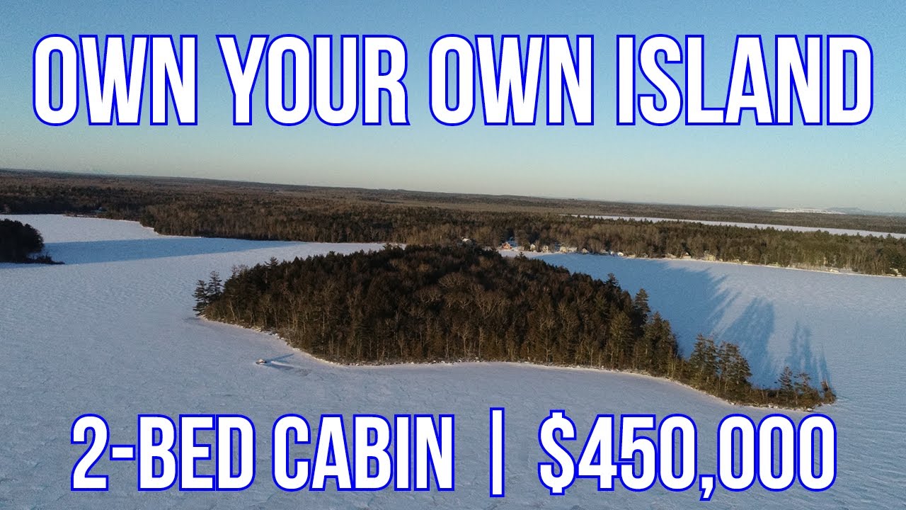 SOLD Lakefront Cabin On Your Own Island (With Power!) | Maine Real Estate