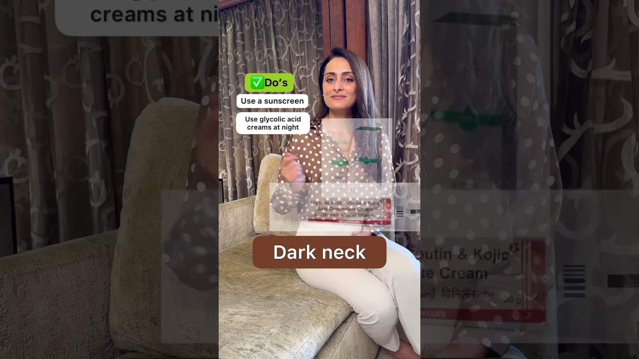 Dark neck | causes & treatment | dermatologist