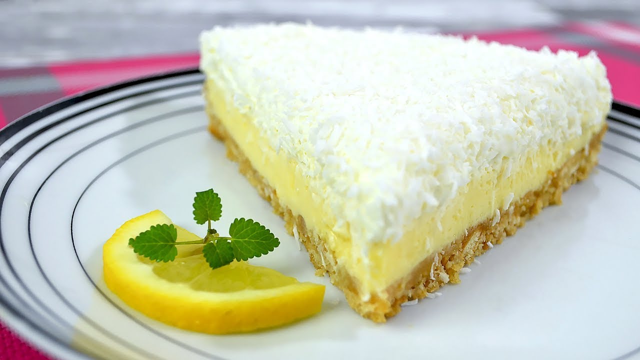 Ciasto cytrynowe z bitą śmietaną i kokosem - Jak zrobić - Smakowite Dania