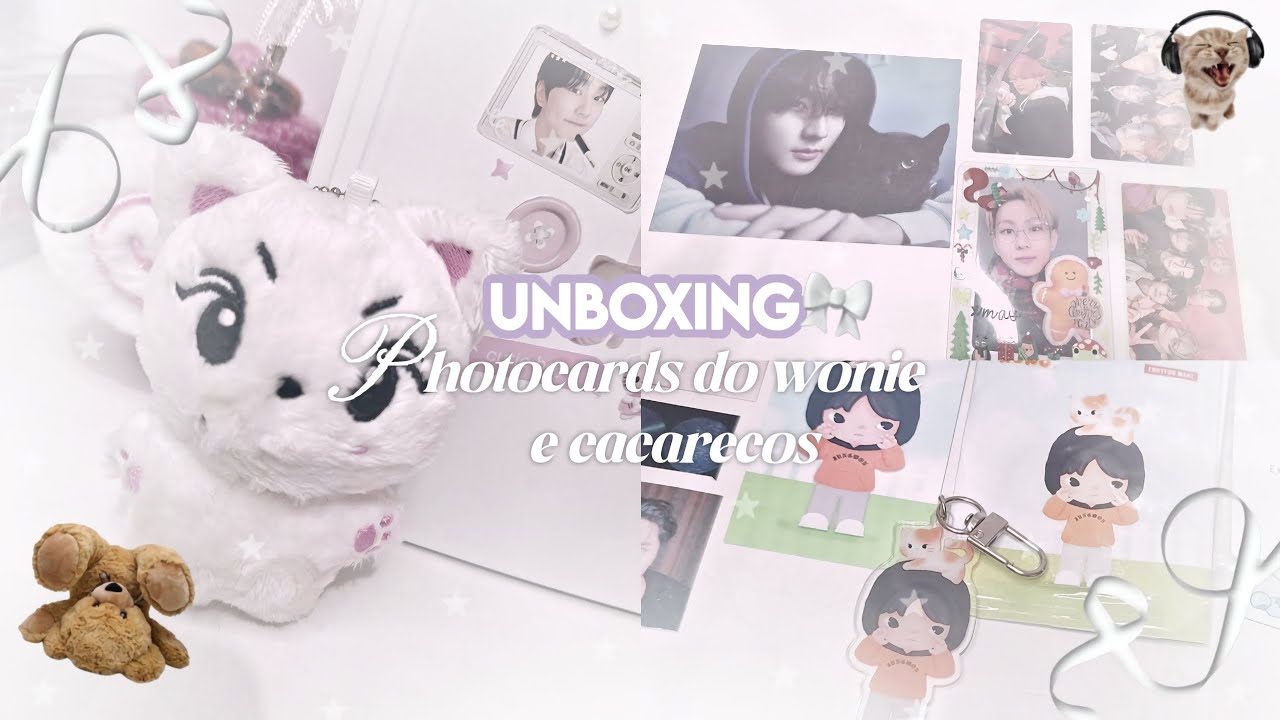 UNBOXING ୨ৎ Photocards do Jungwon e cacarecos 🍥