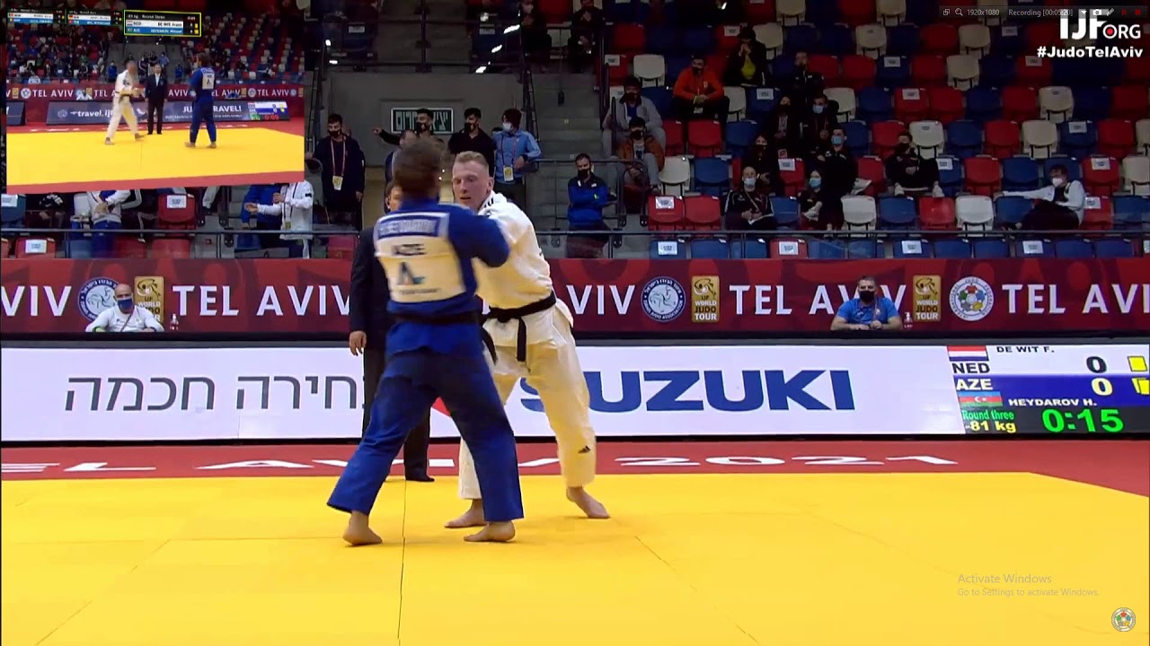NED De wit frank vs AZE Heydarov hidayat man -81kg TEL AVIV grand slam 2021