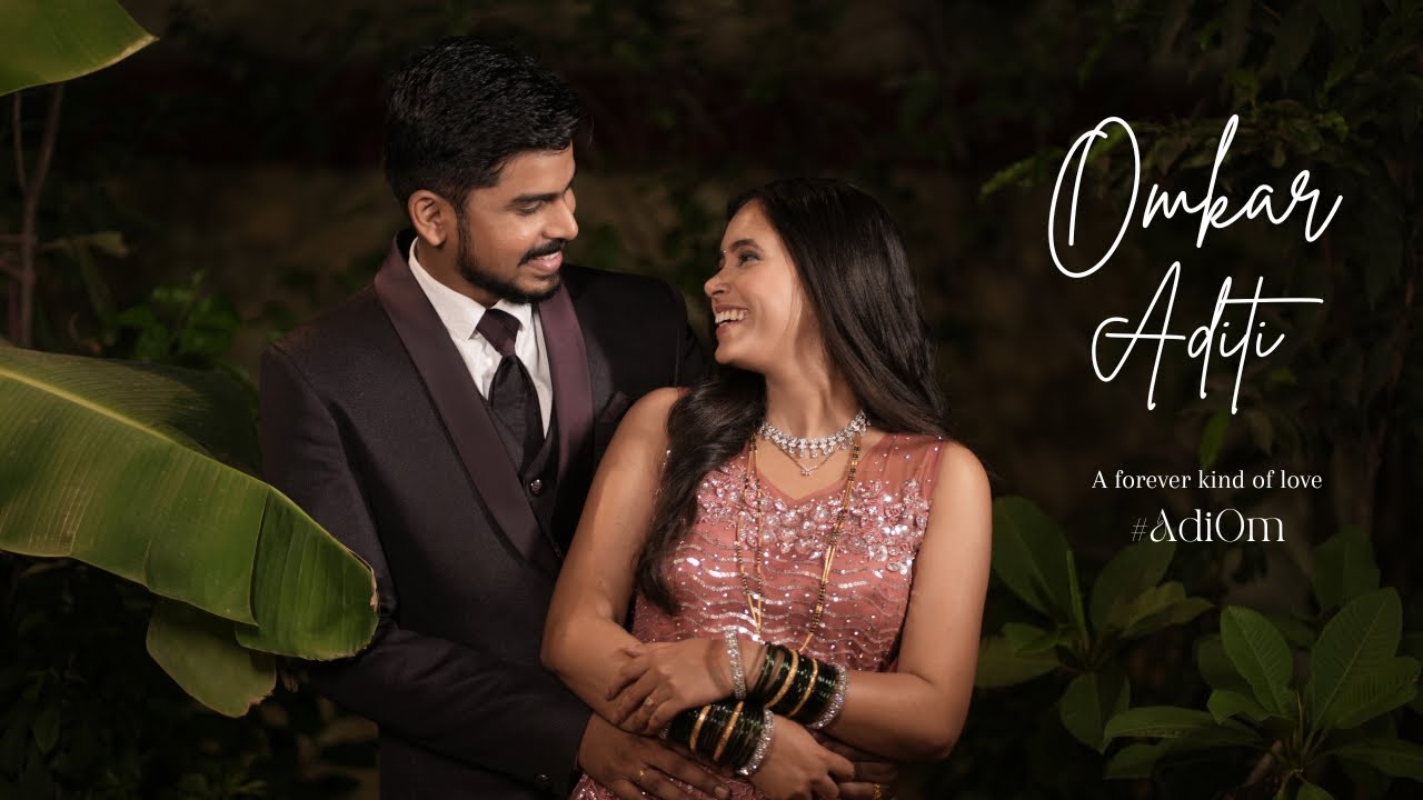 Wedding Reception Cinematic Video | Omkar & Aditi | Wedding Reception Highlights