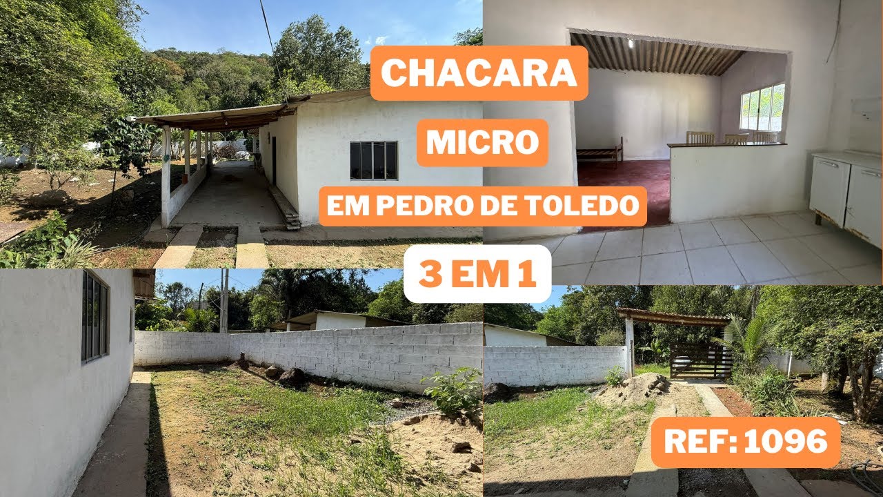 REF 1096 CHACARA MICRO EM PEDRO DE TOLEDO - SP POR R$ 155MIL