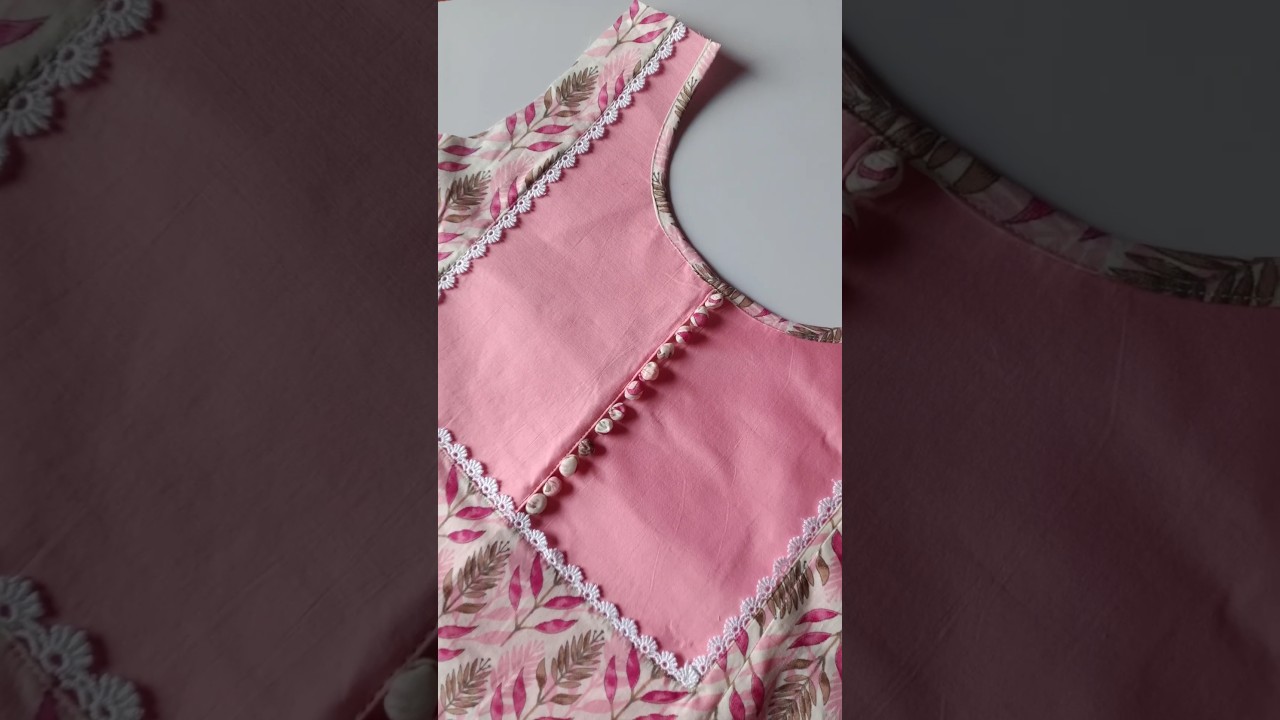 Double Neck Design Cutting And Stitching ✨#shorts #youtubeshorts #viral #trending #new #latest
