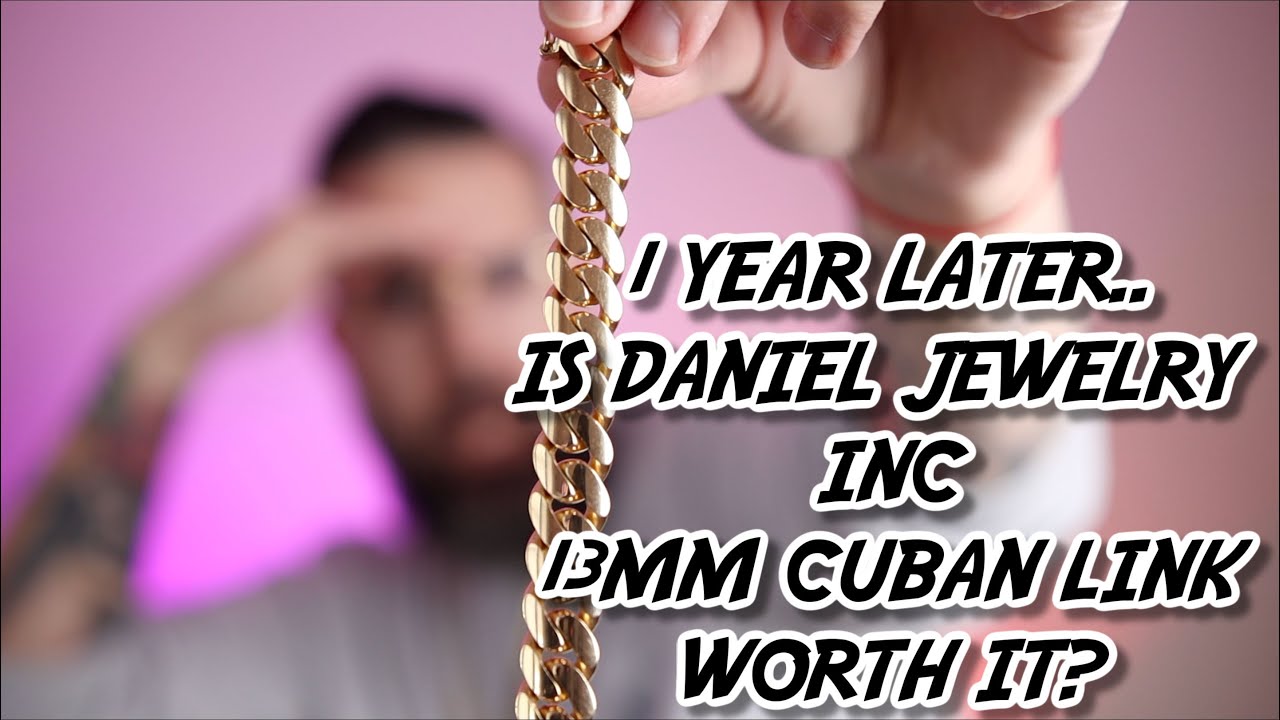 1 ГОД КОНТРОЛЯ МОЕГО 13-ММ ИЗ 14-КАРАТНОГО ЗОЛОТОГО КОЛЬЦА MIAMI CUBAN LINK ОТ DANIEL JEWELRY INC.