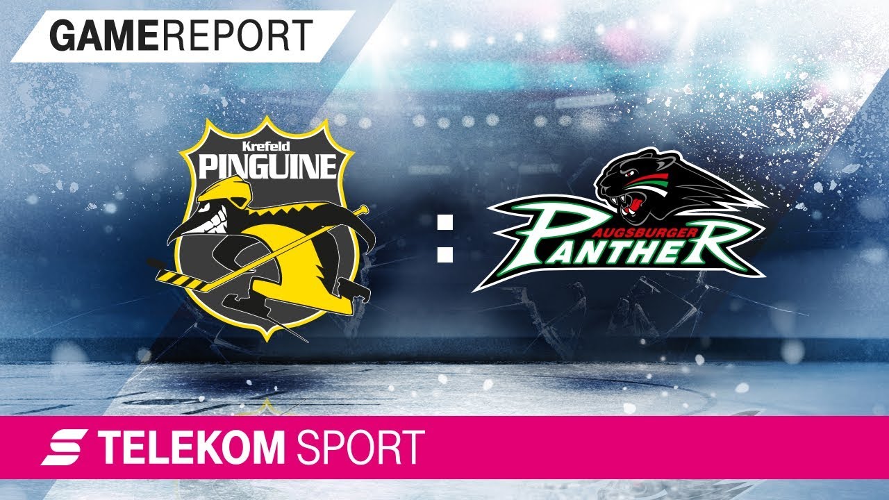 Krefeld Pinguine - Augsburger Panther | 2. Spieltag, 17/18 | Telekom Sport   augsburg