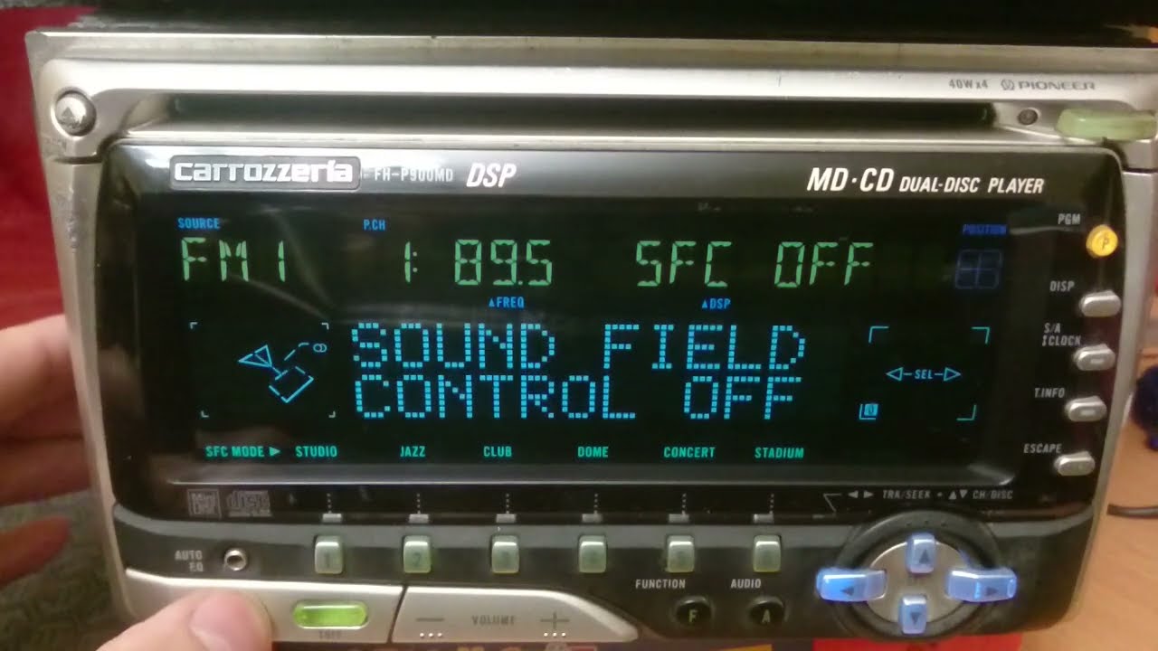 Carrozzeria Pioneer FH-P900MD adjusting personal equalizer settings настройка эквалайзера (part 2)