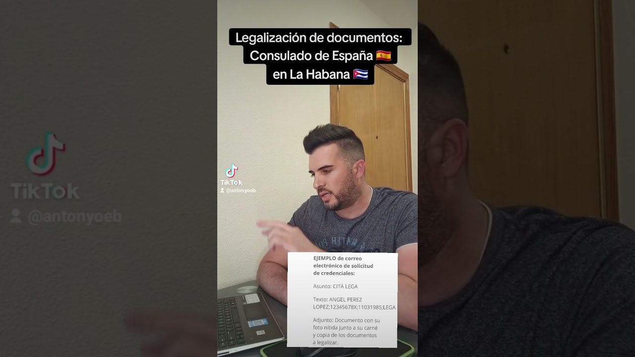 Legalización de documentos en el Consulado de España en La Habana.
