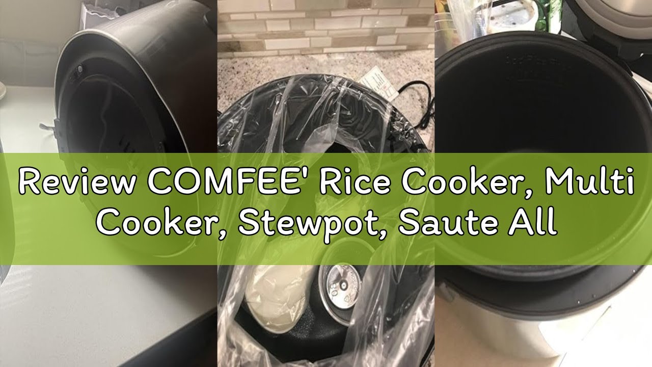Review COMFEE' Rice Cooker, Multi Cooker, Stewpot, Saute All in One, 10 Cup Uncooked, 12 Digital Coo