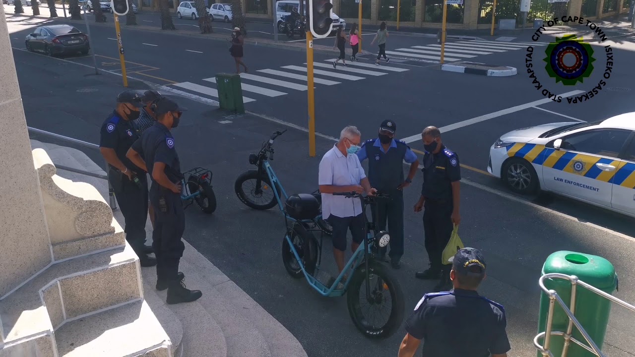 Stand-Up E-bikes being trialed by City of Cape Town's Law Enforcement.