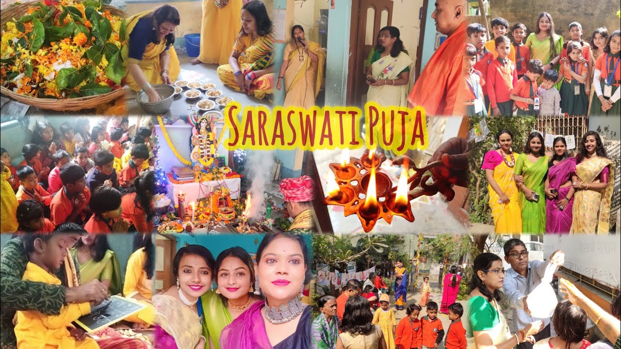 Saraswati Puja Vlog ✨🪷🦢📚📖🎼🎵💕💛