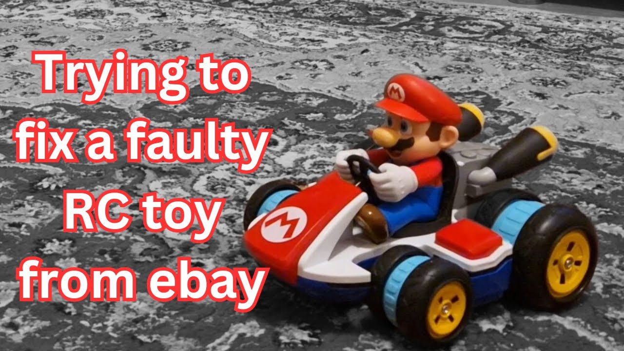 Пытаюсь починить неисправную игрушку Mario Kart 8 RC, купленную на eBay.